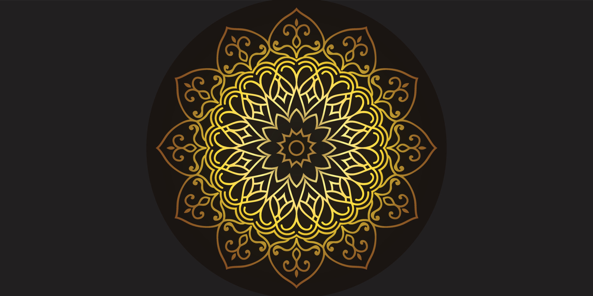 Luxury Ornamental Golden Mandala Islamic Background 5845030 Vector Art ...