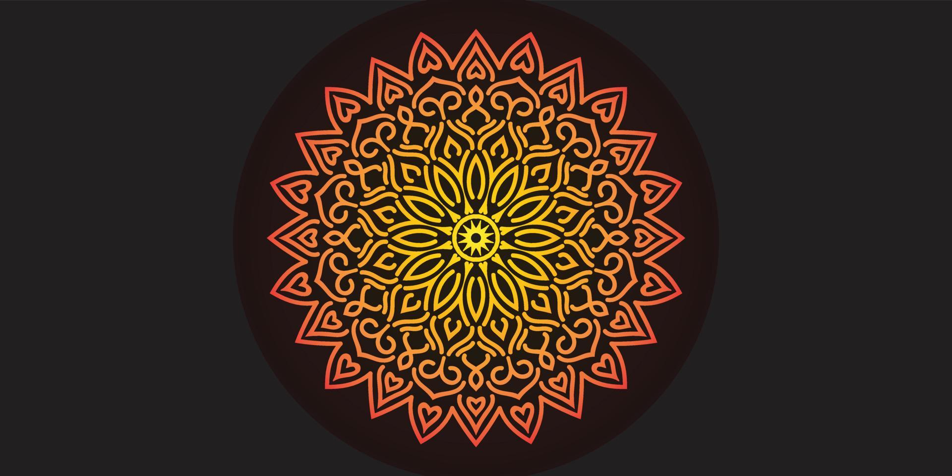 Luxury Ornamental Golden Mandala Islamic Background 5845087 Vector Art ...