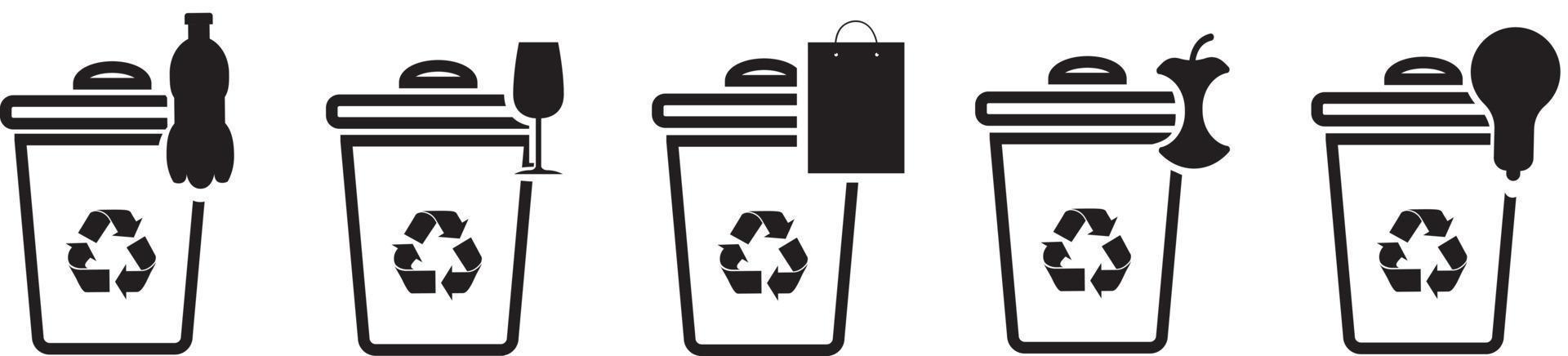 Recycling and Segregating Your Waste concept vector