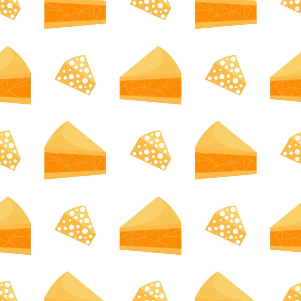 cheesecake seamless pattern vector