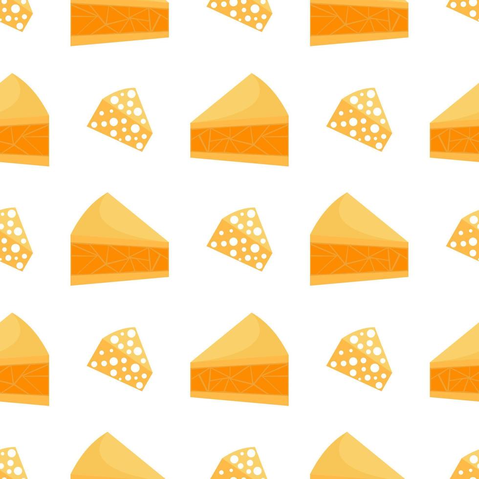 cheesecake seamless pattern vector