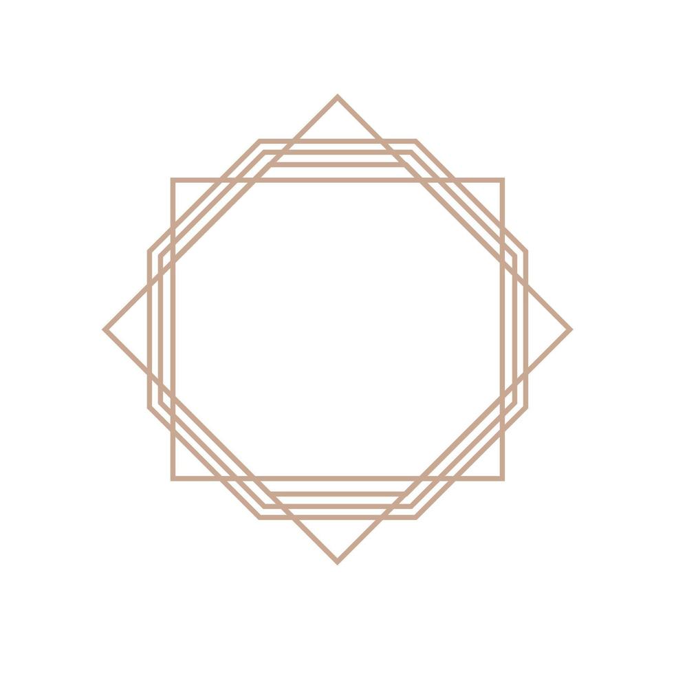 Vintage line Decorative frame design vector