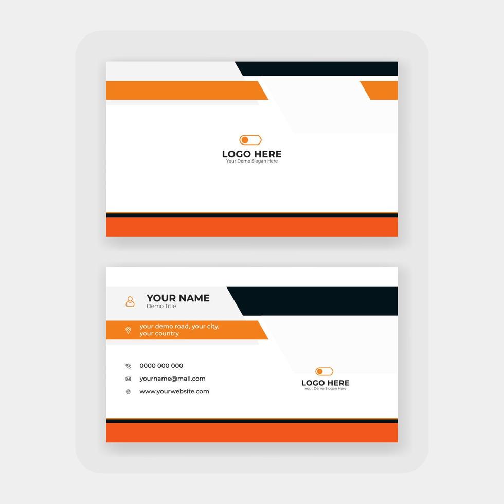 modern abstract business card design template vector