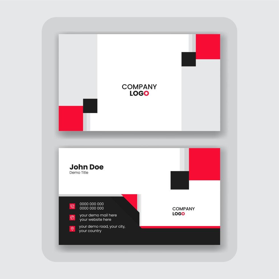 modern abstract business card design template vector