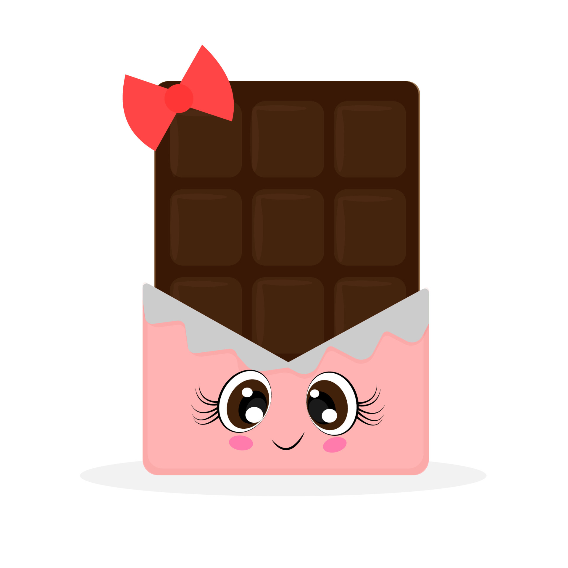 Cute and funny chocolate character, cartoon characters, Textile print,  T-shirt packaging, Vector illustration 5846852 Vector Art at Vecteezy