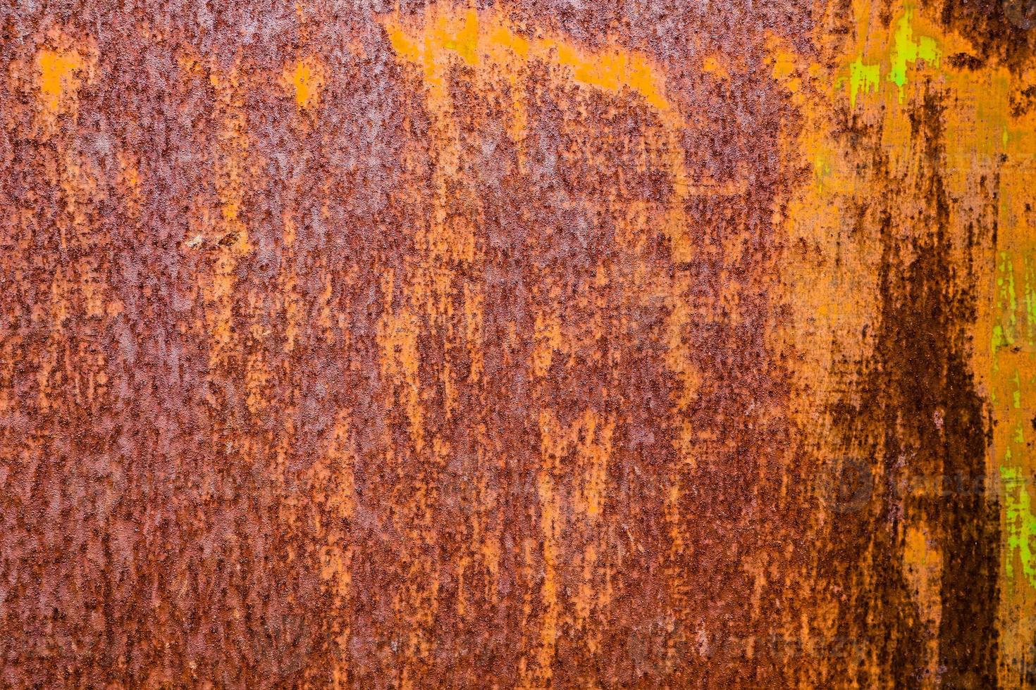 Rusted grunge metal, rust, oxidized steel texture. Industrial metal background texture. photo