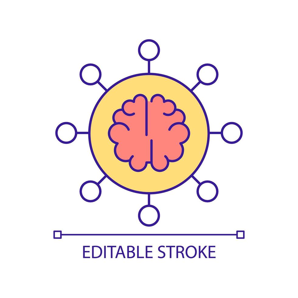 Efficiency of smart grid system RGB color icon. Contemporary power technology. Electric distribution network. Isolated vector illustration. Simple filled line drawing. Editable stroke. Arial font used