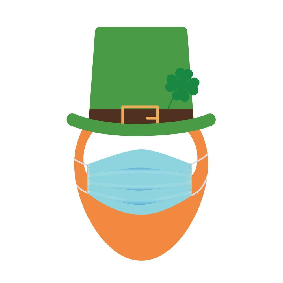 Illustration of St Patrick's Day celebration poster design element. vector