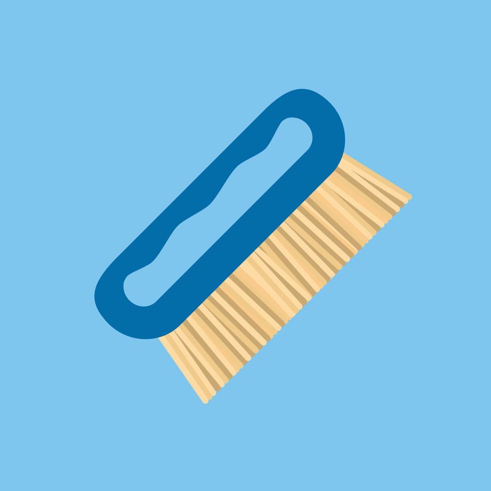 Cleaning brush hygiene tool and cleaning brush hand washing house symbols. vector