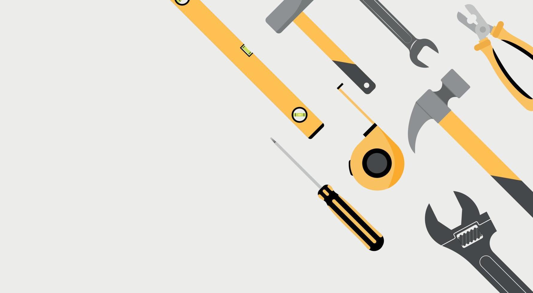 Tools design over white background, vector illustration.