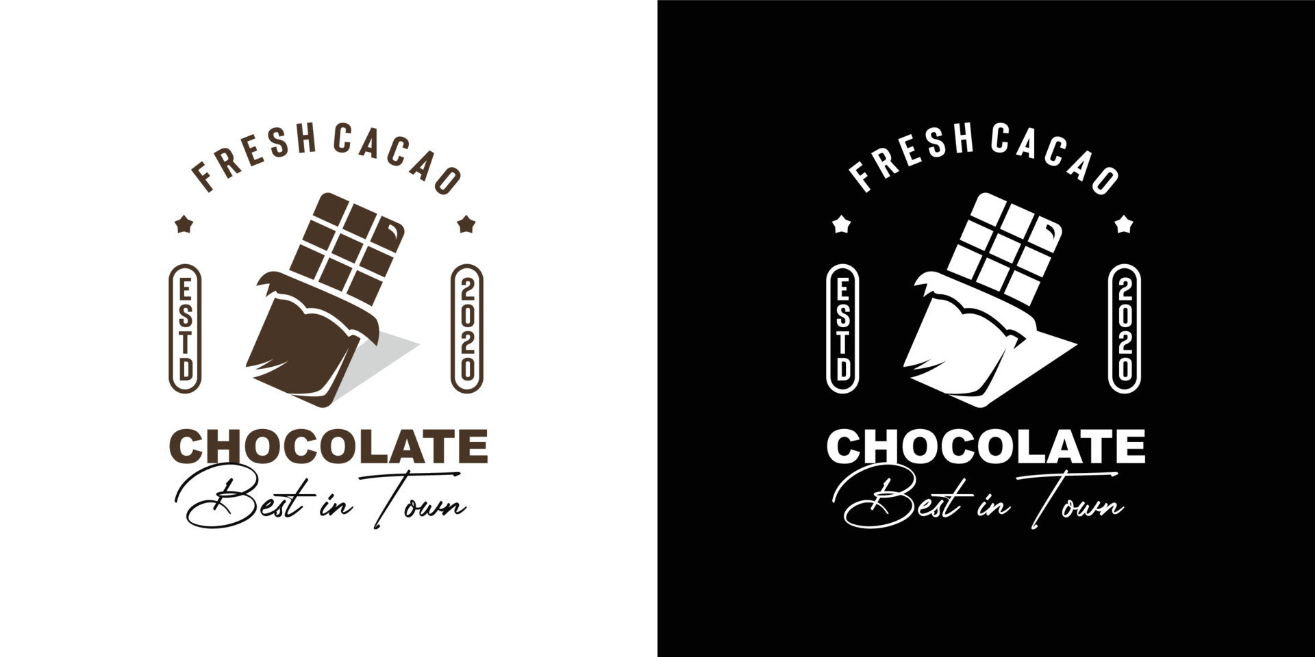 illustration vector graphic of black silhouette sweet chocolate bar