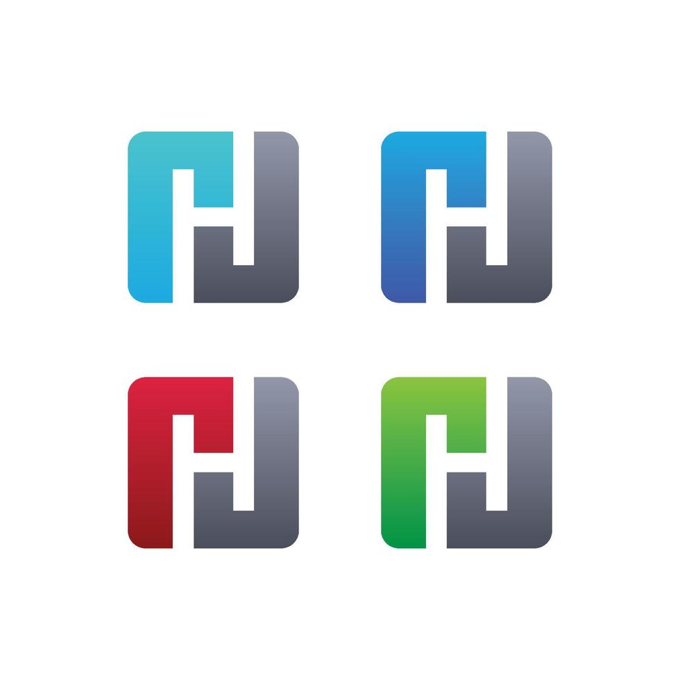 logotipo h y l sobre fondo blanco. vector