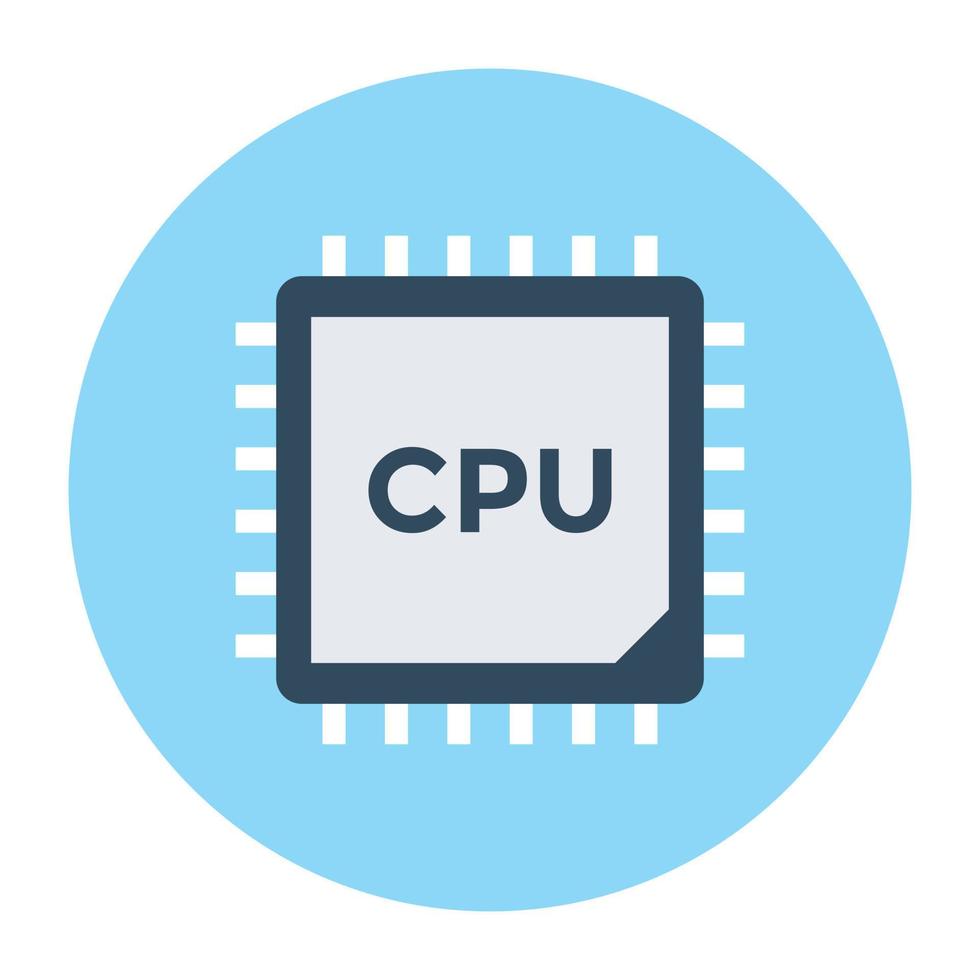 Processor Chip Concepts vector