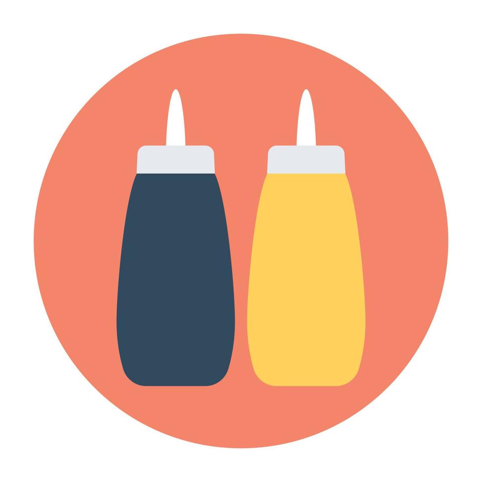 Ketchup Bottles Concepts vector