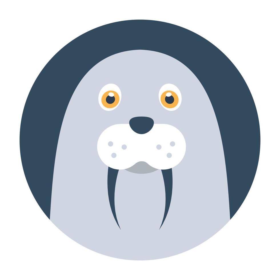 Trendy Walrus Concepts vector