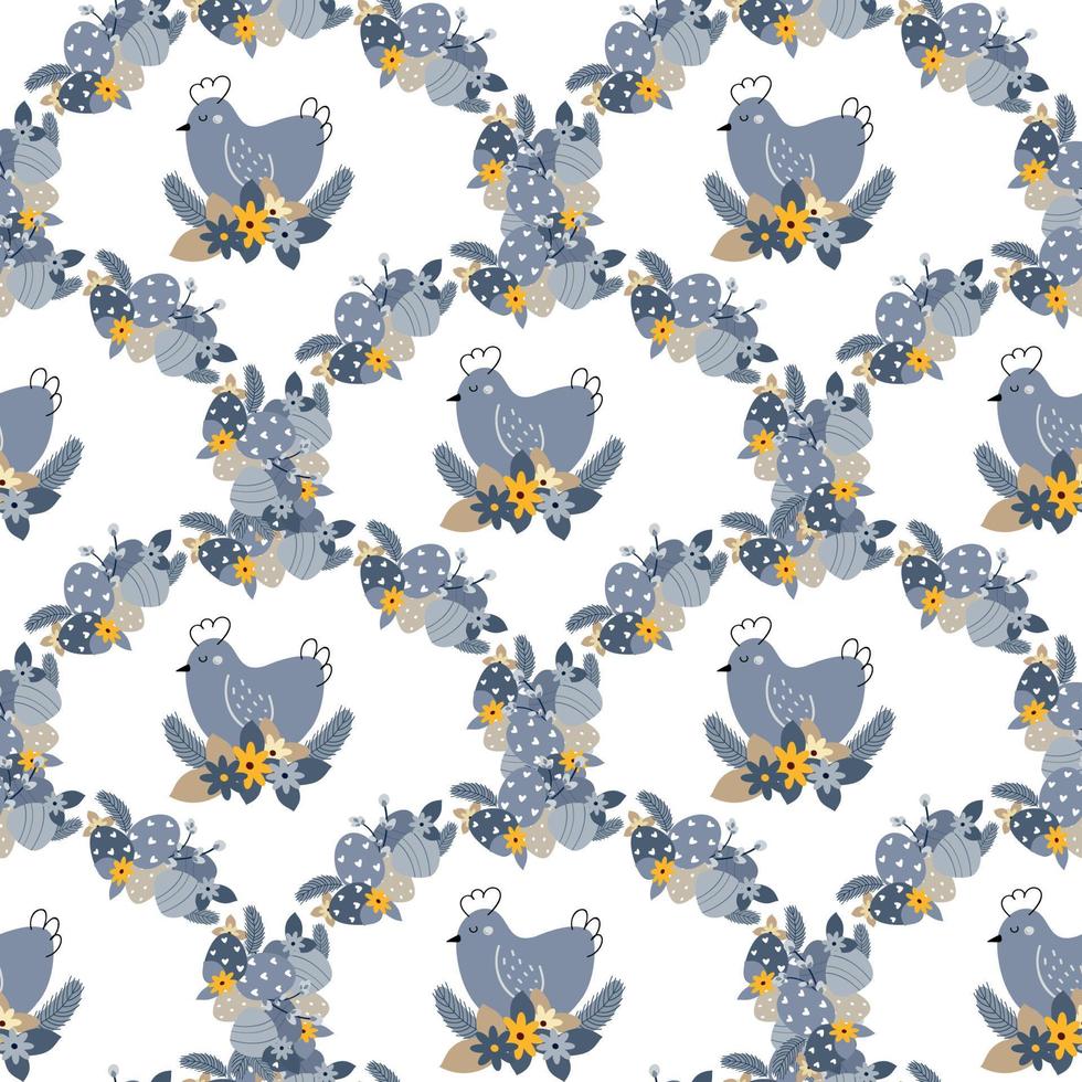 Seamless pattern for Easter holiday vector