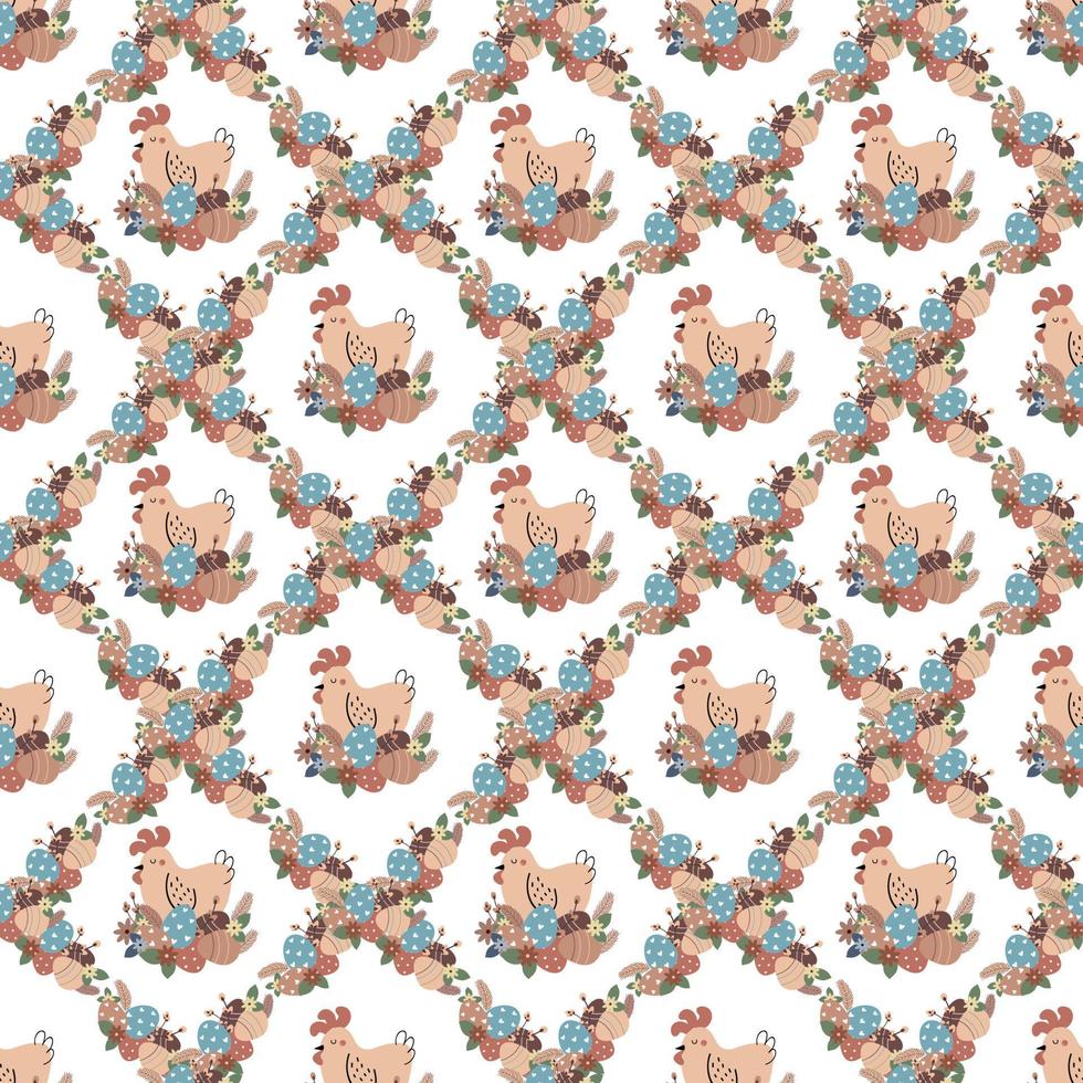Seamless pattern for Easter holiday vector