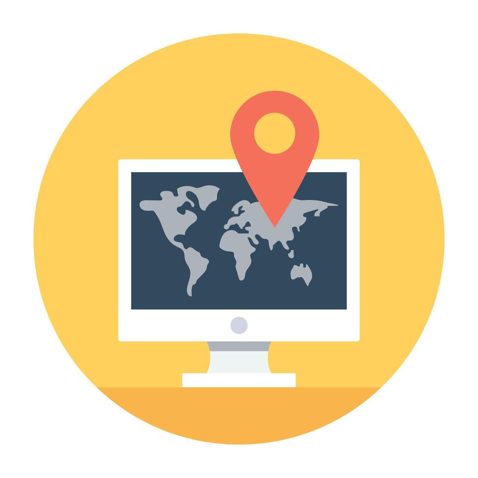 Online Map Concepts vector