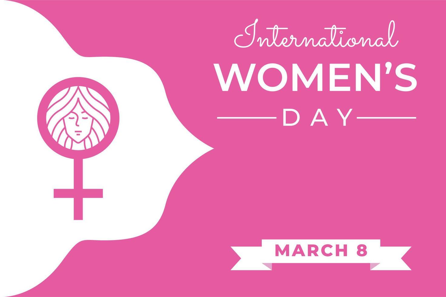 International Women Day Banner Template vector