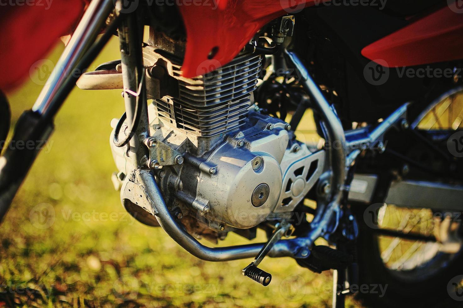 The motor of enduro motorcycle photo