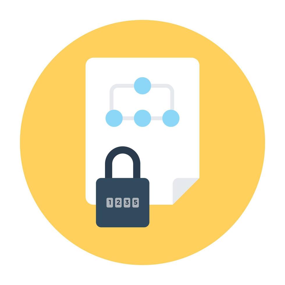File Security Concepts vector