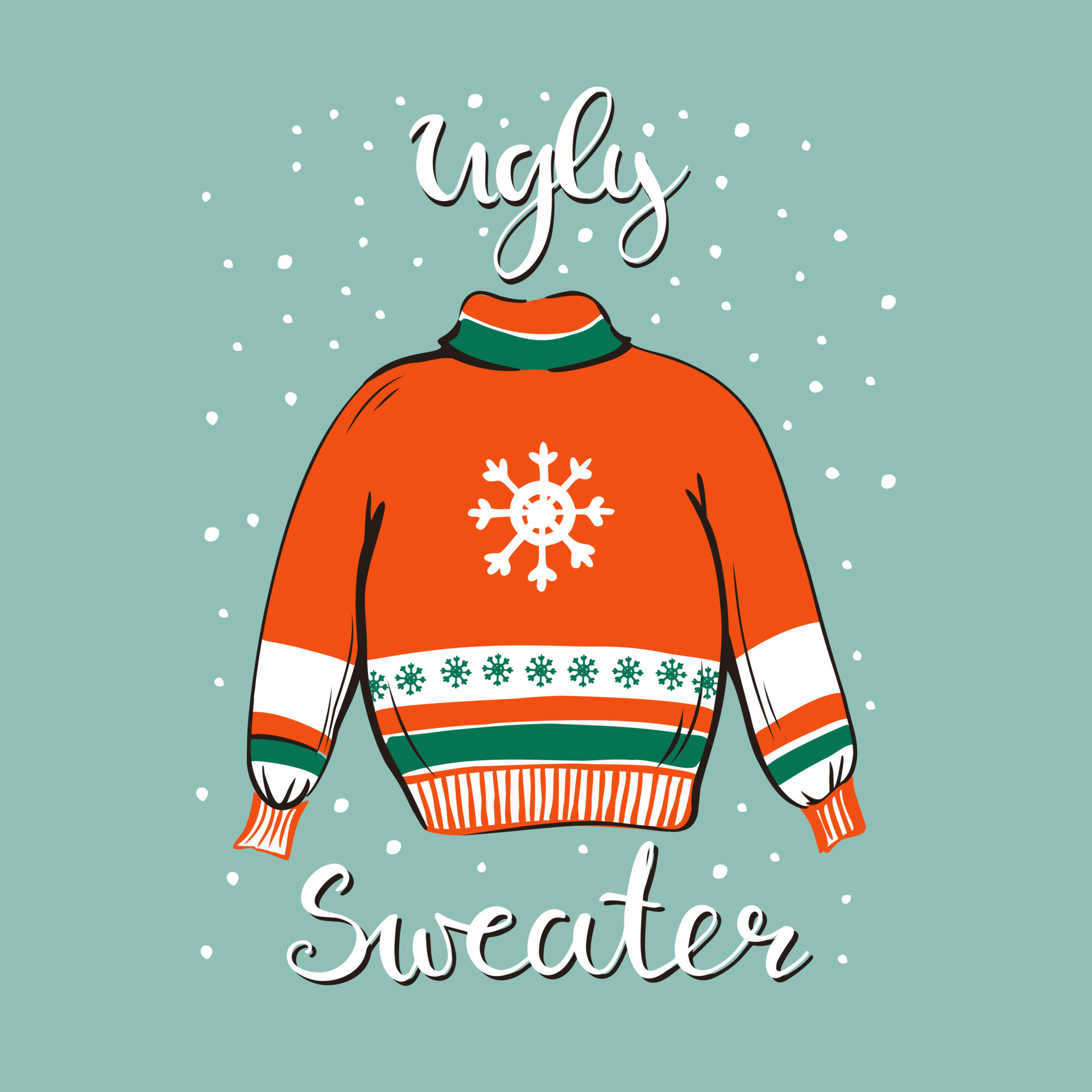 vector template of a funny Christmas party invitation with illustration of a sweater. 5850841 Vector Art at Vecteezy vector template of a funny Christmas party invitation with illustration of a sweater. 5850841 Vector Art at Vecteezy
