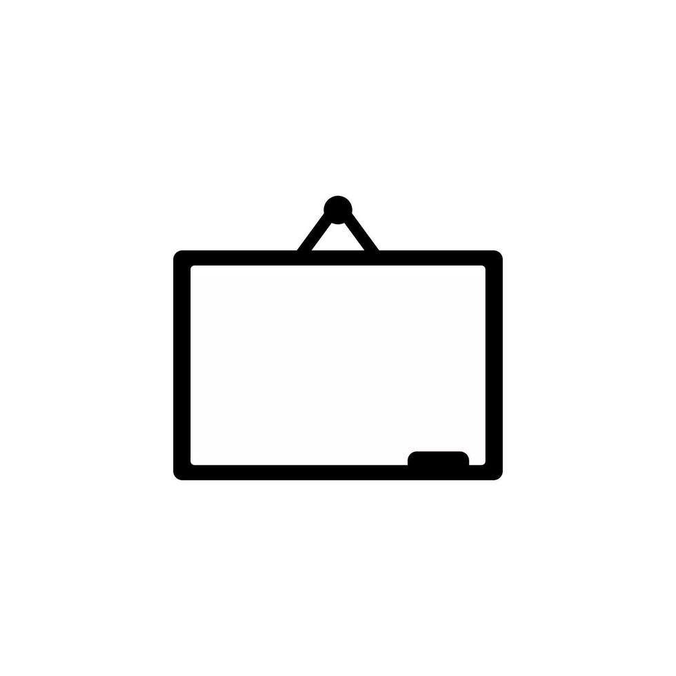 Vector blackboard icon on a white isolated background.