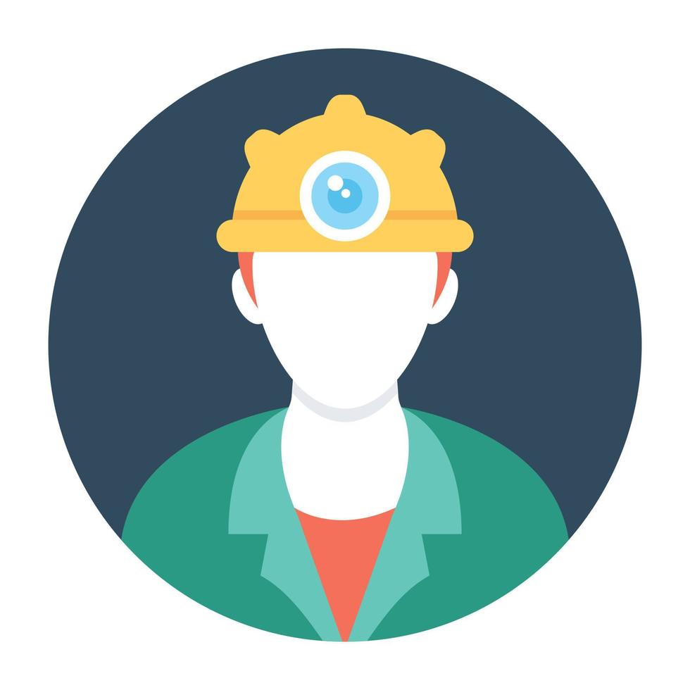 Trendy Miner Concepts vector