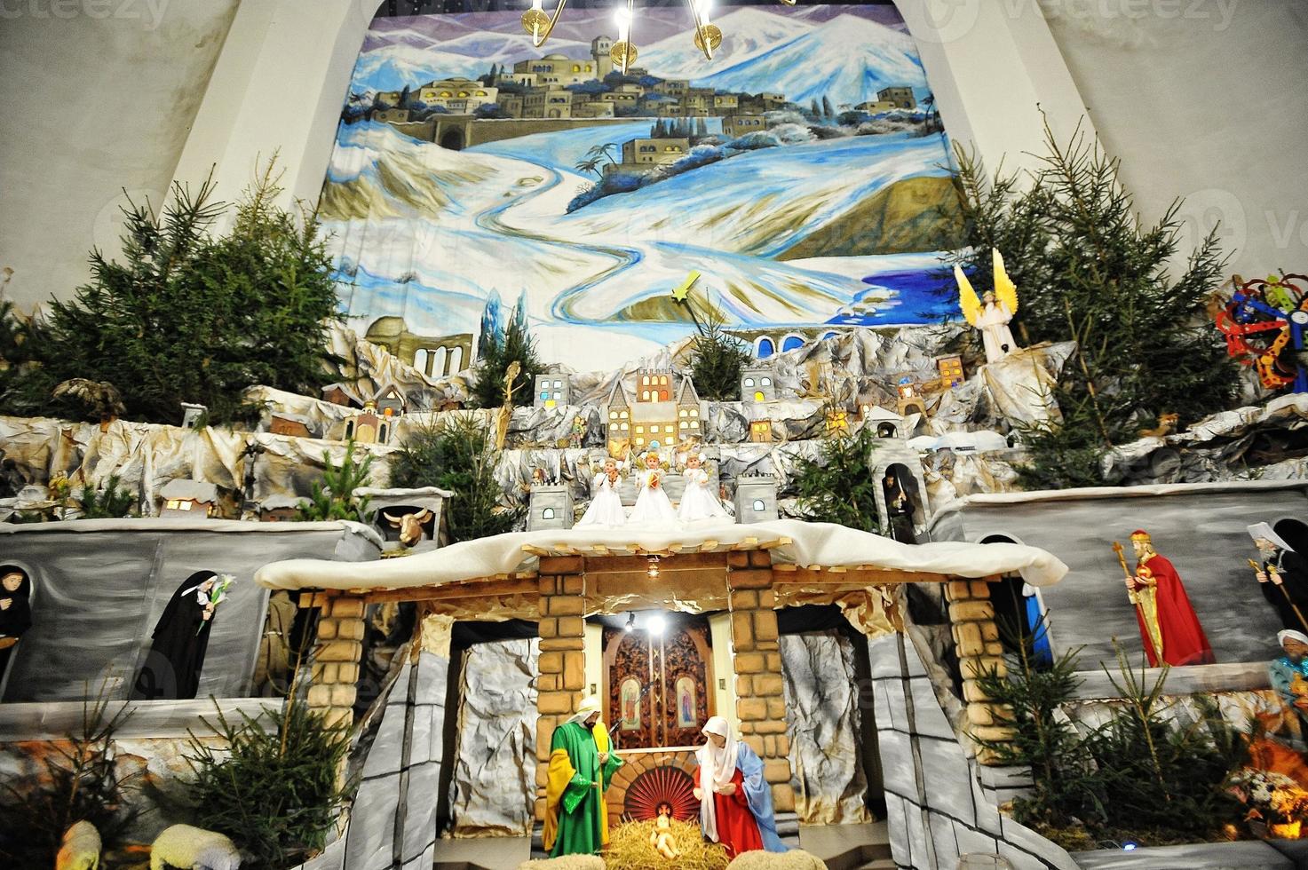 conjuntos de pesebre de navidad foto