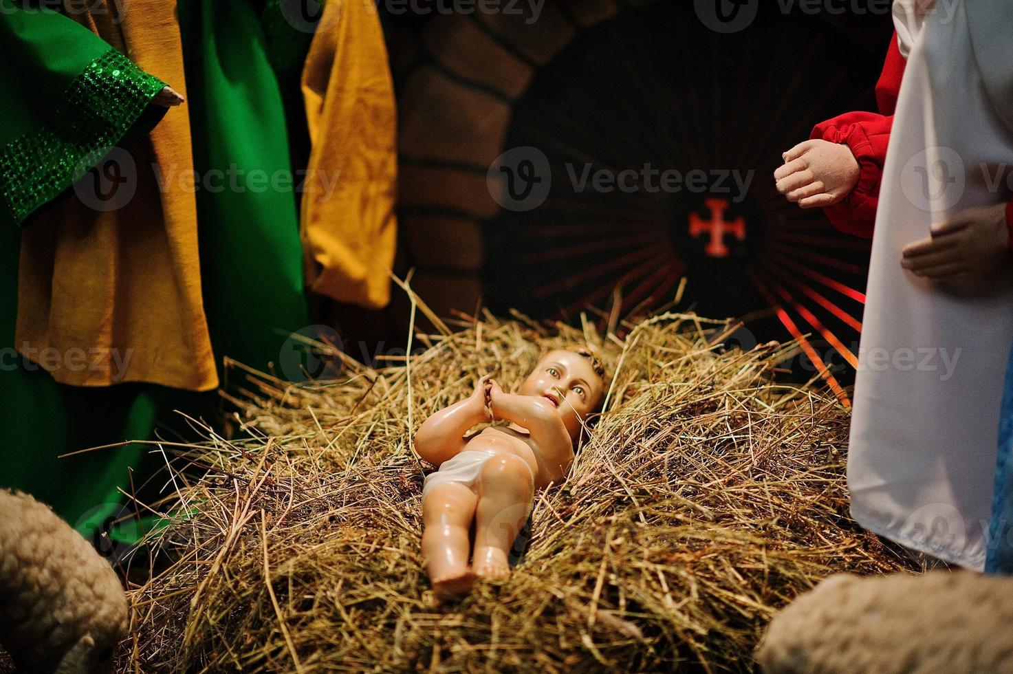 Christmas nativity crib sets photo