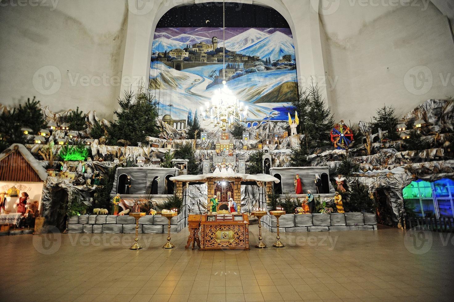 conjuntos de pesebre de navidad foto