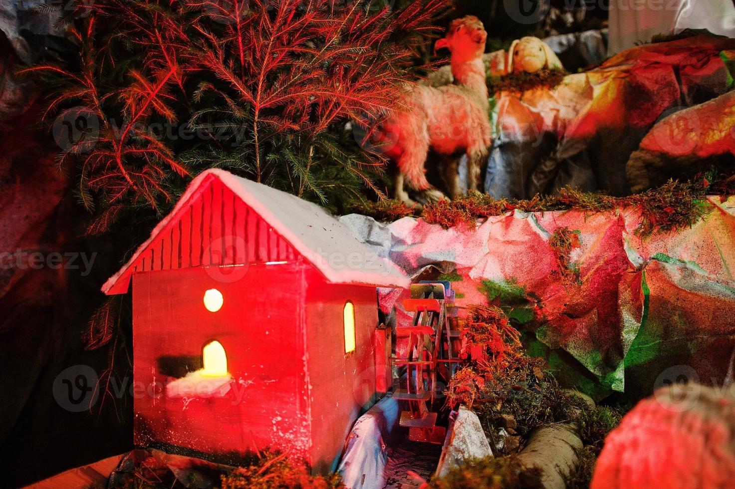 Christmas nativity crib sets photo