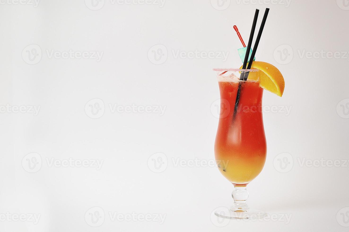 cocktail sex on the beach  isolated on a white background photo