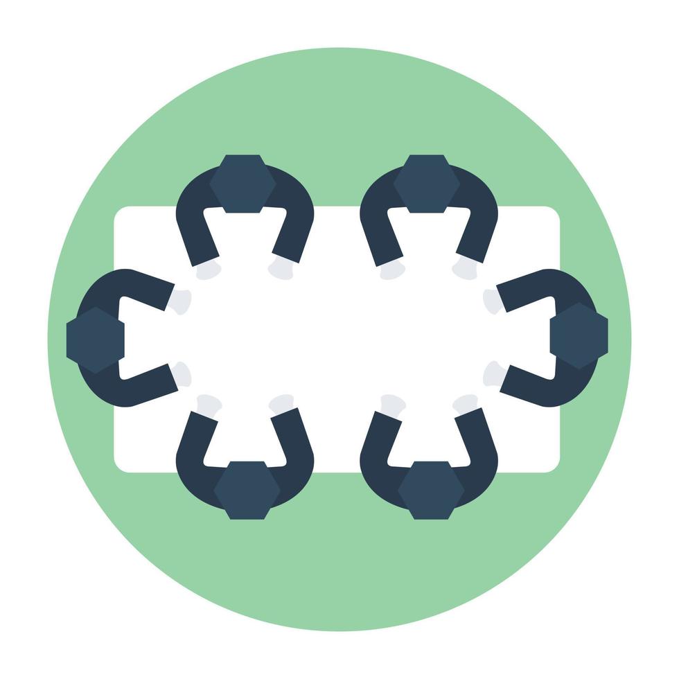 Trendy Meeting Concepts vector