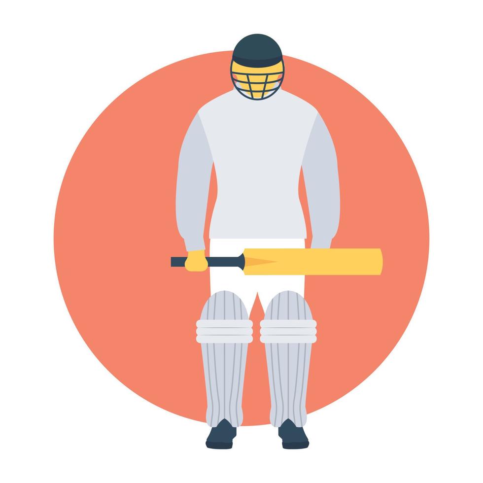 Trendy Batsman Concepts vector