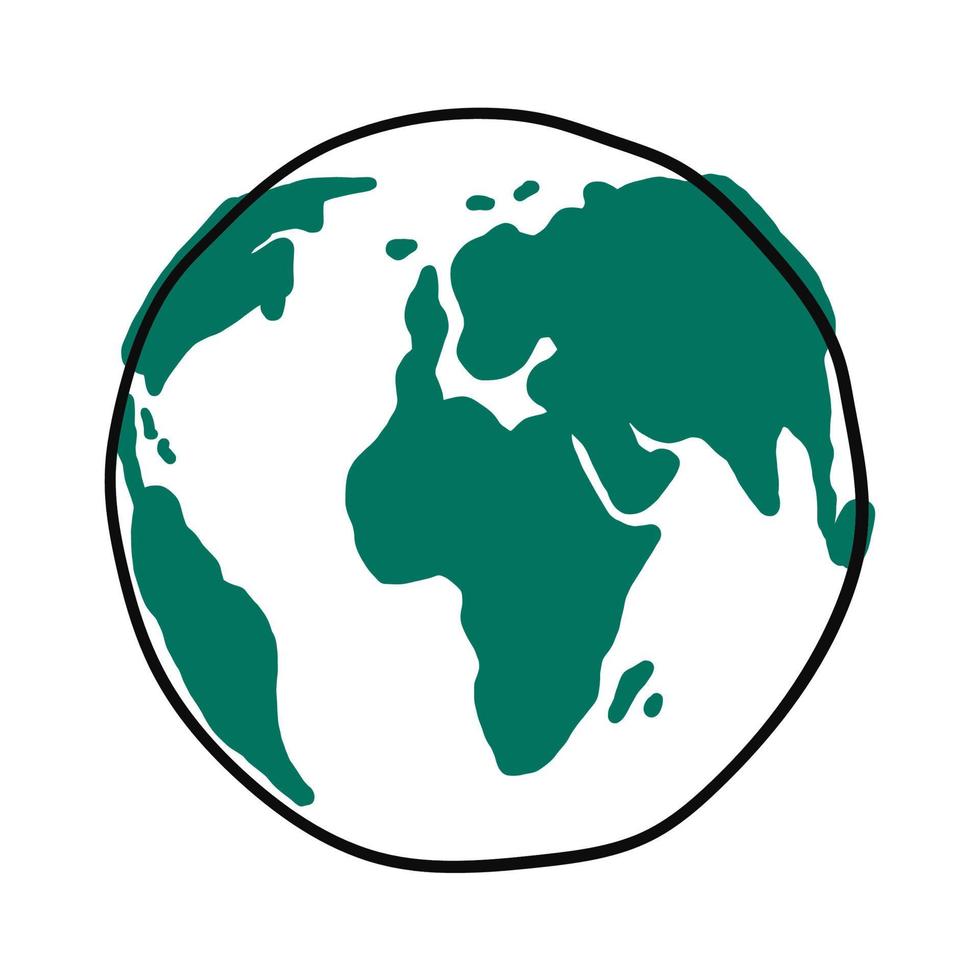 Simple globe vector illustration clip art 5851418 Vector Art at Vecteezy