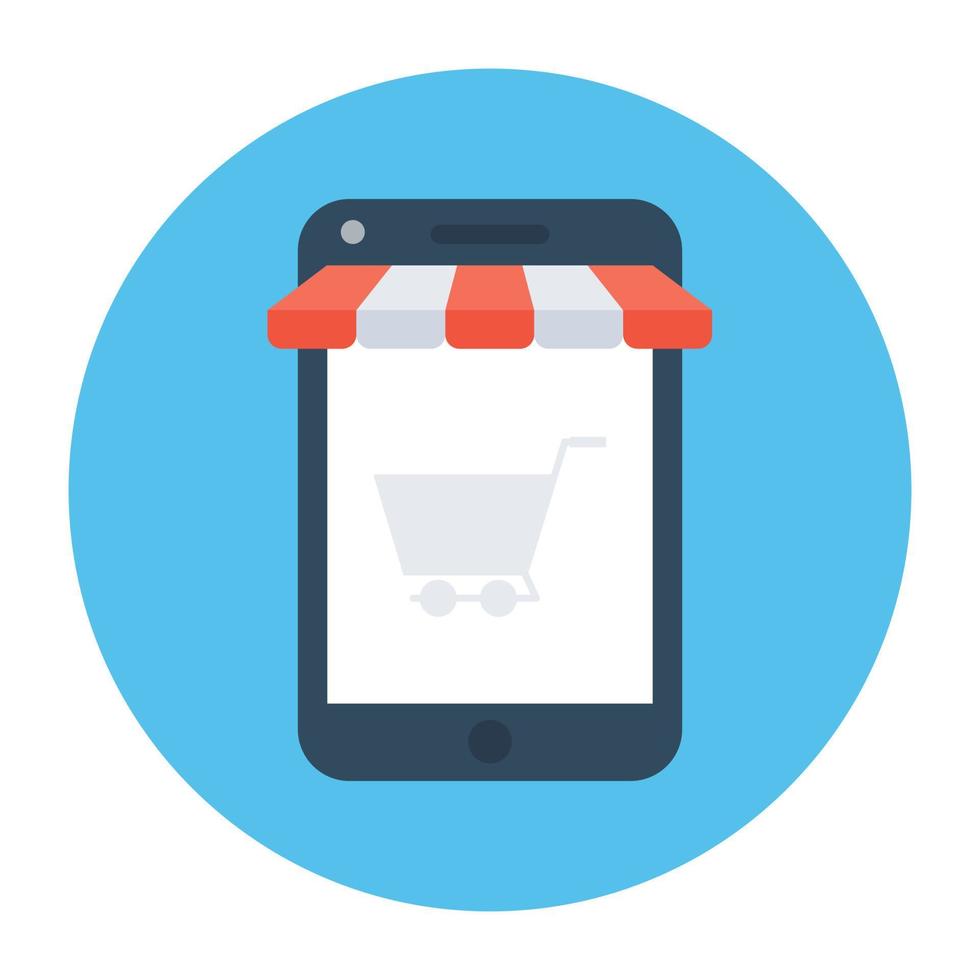 M Commerce Concepts vector