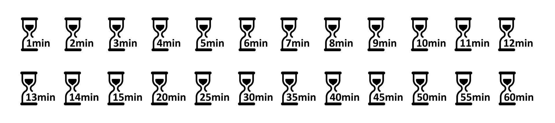 Cooking time, holding time, baking, delivery and application. A set of icons for food, delivery, beauty industry, pasta and pizza. Vector illustration.
