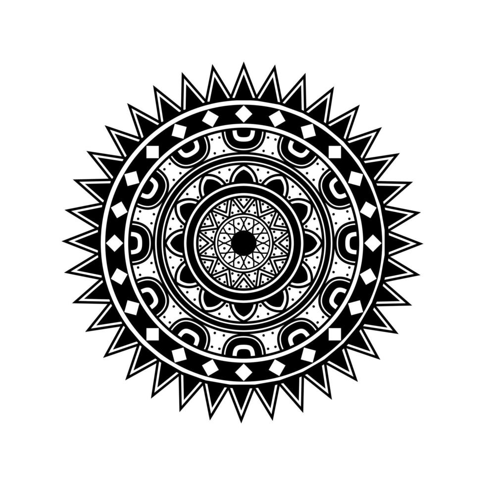 mandalas con color blanco negro para colorear libro. adornos redondos decorativos. forma de flor inusual. vector oriental, elementos de diseño de tejido vector eps 10