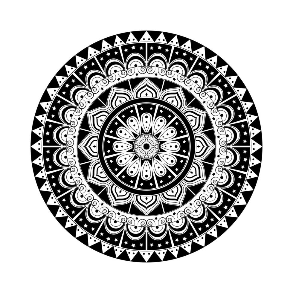 Mandala. Ethnic round ornament. Vector art Round ornament. Ethnic mandala. Can be used for coloring book. Vector art
