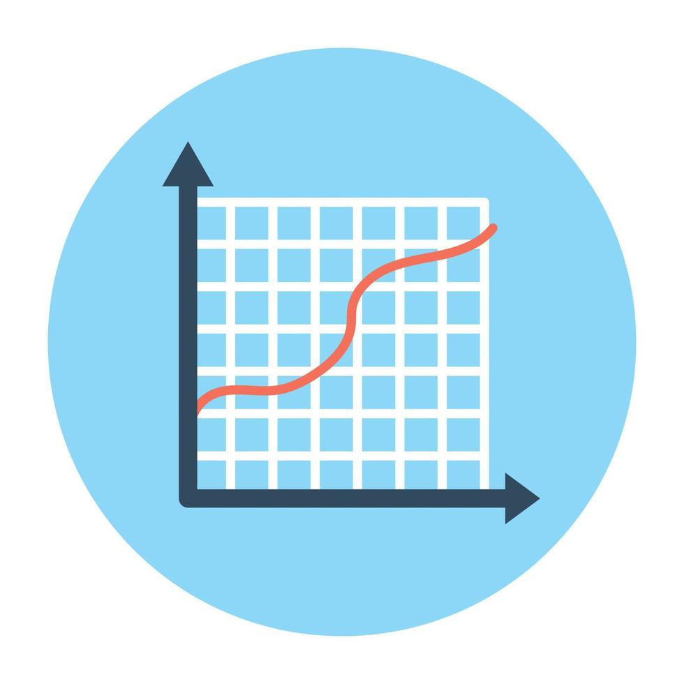 Line Chart Concepts vector