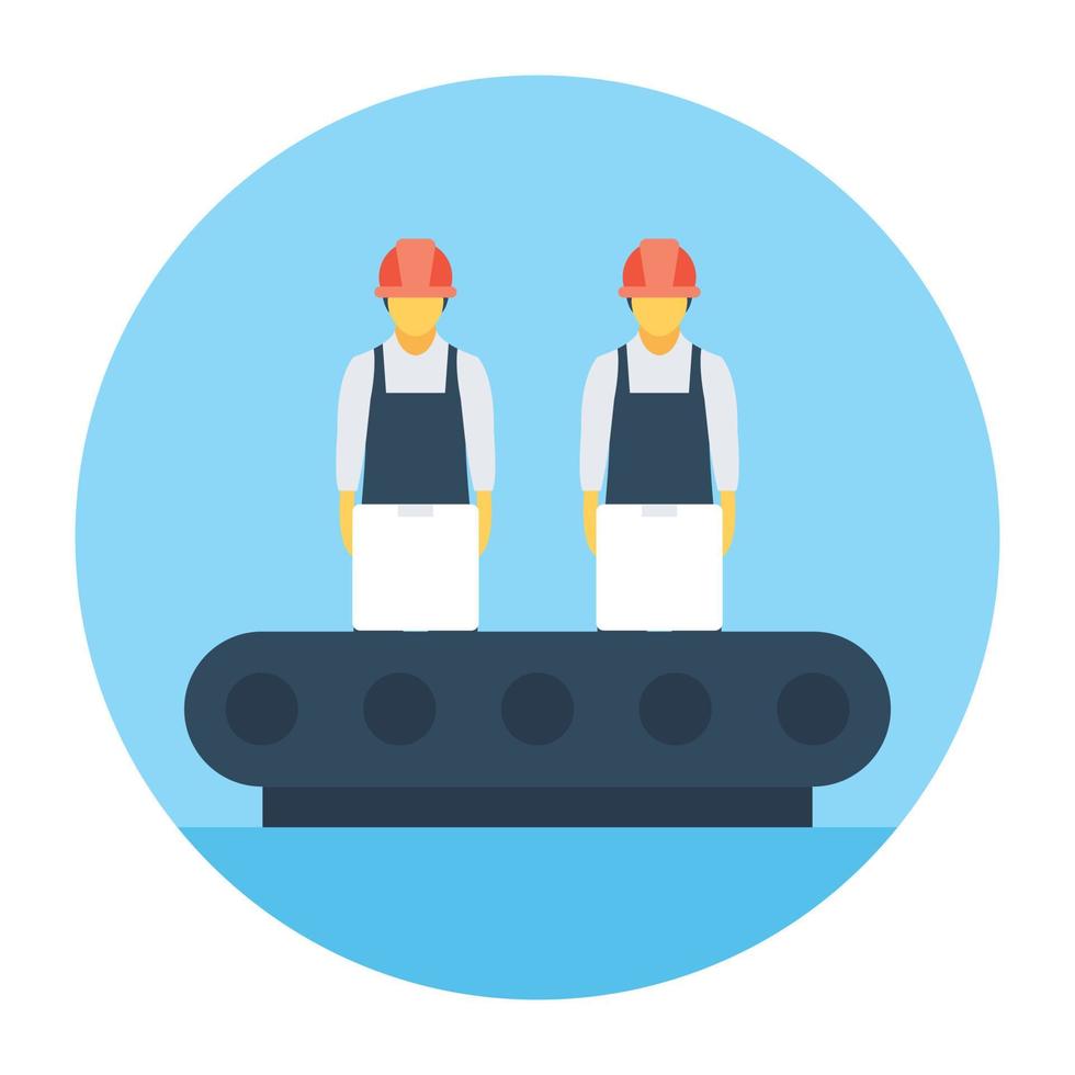 Conveyor Belt Concepts vector