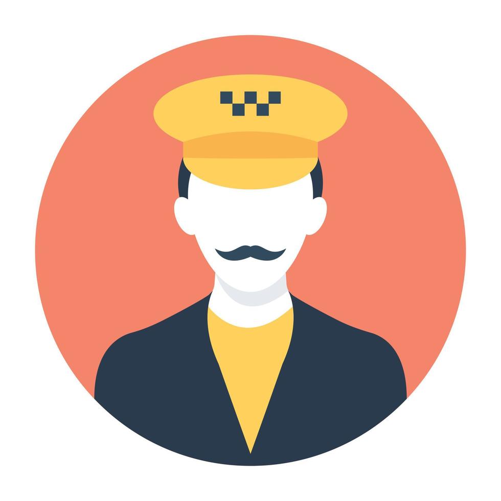 Taxi Driver Concepts vector