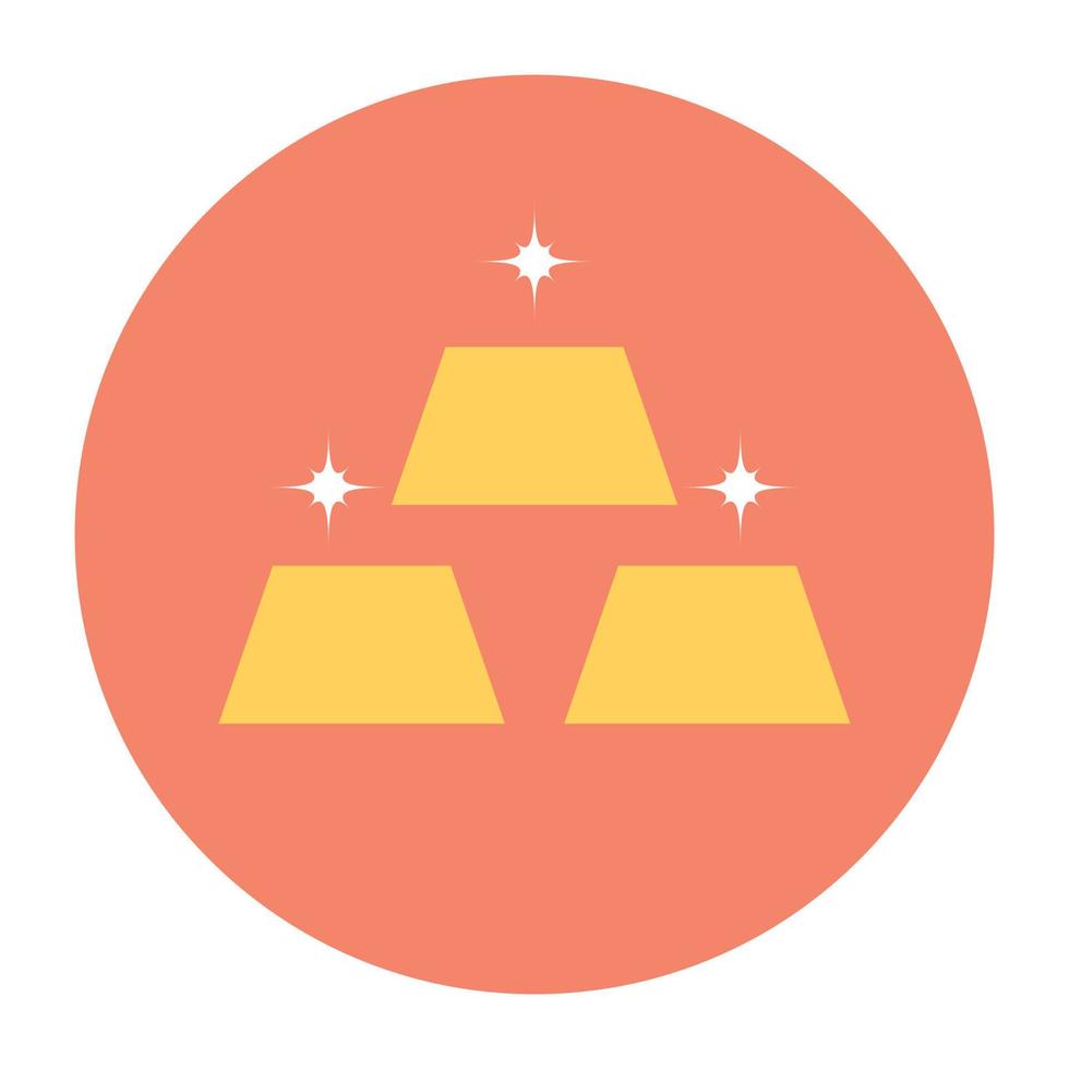 Gold Ingots Concepts vector