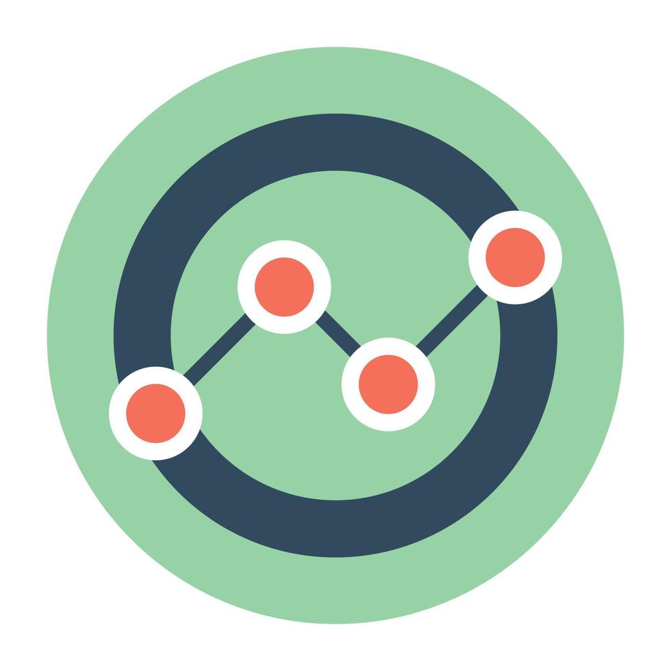 Line Chart Concepts vector
