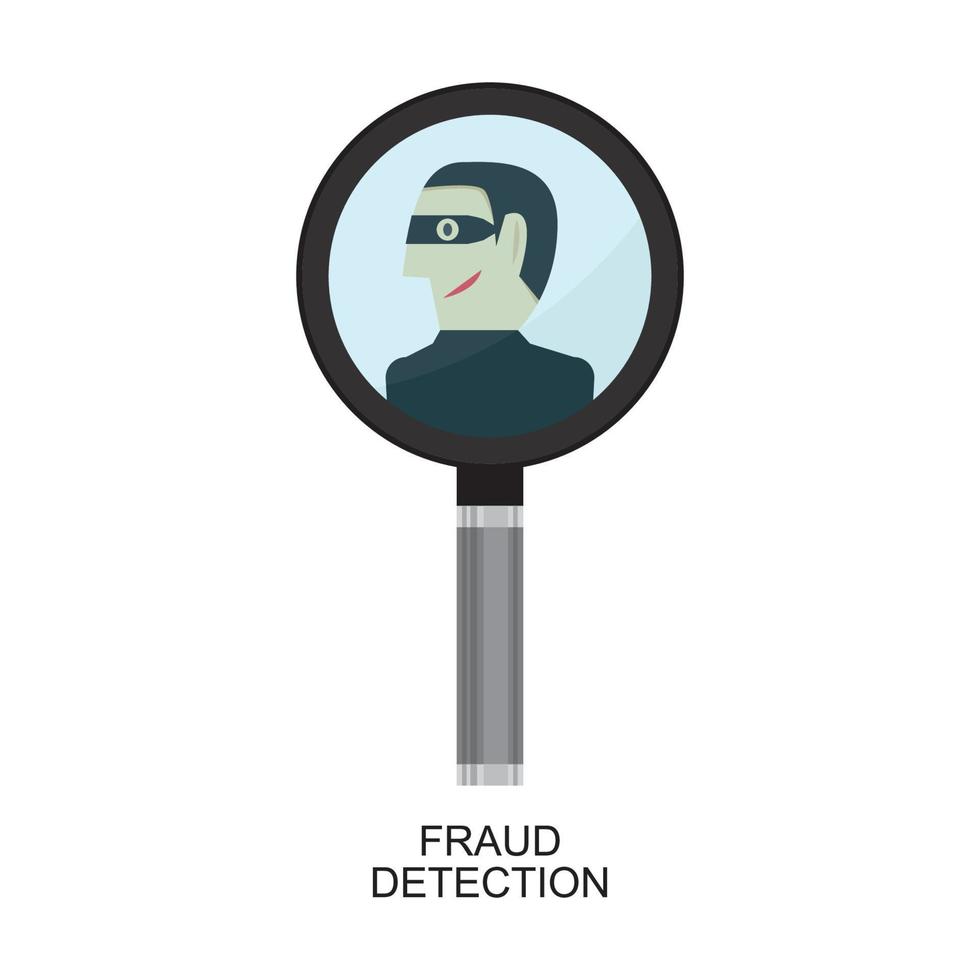 señal de detección de fraude vector