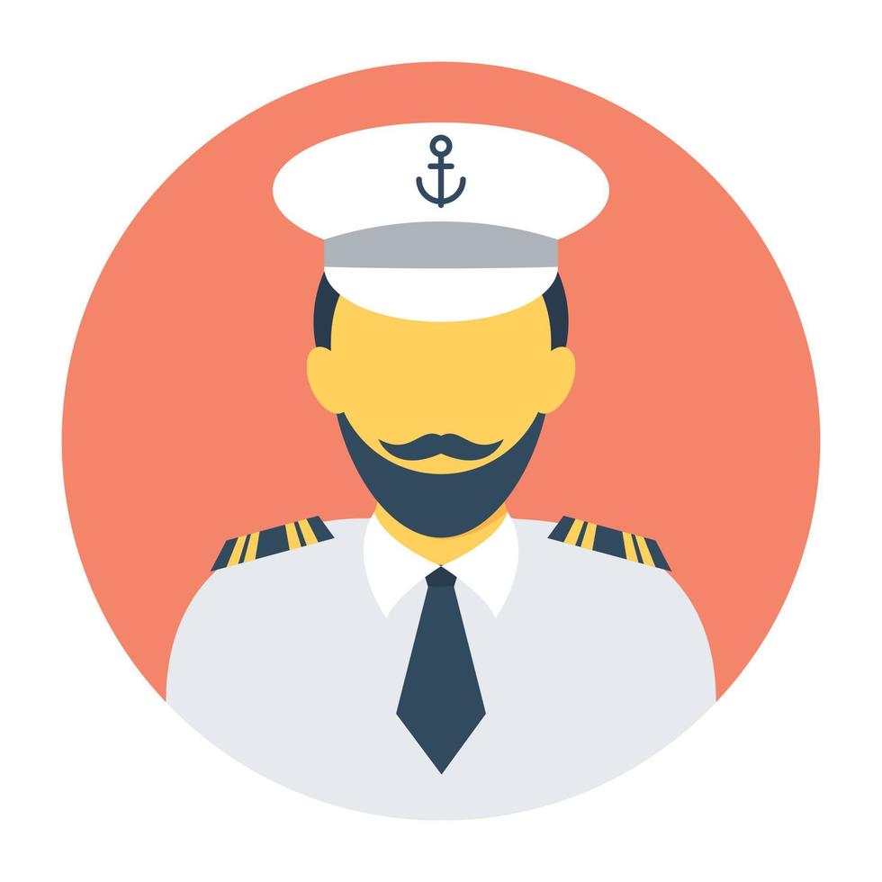 Trendy Captain Concepts vector