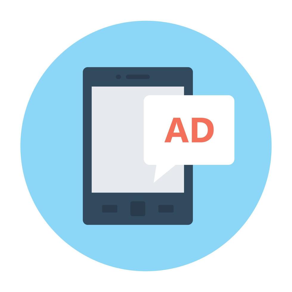 Mobile Advertising Concepts vector