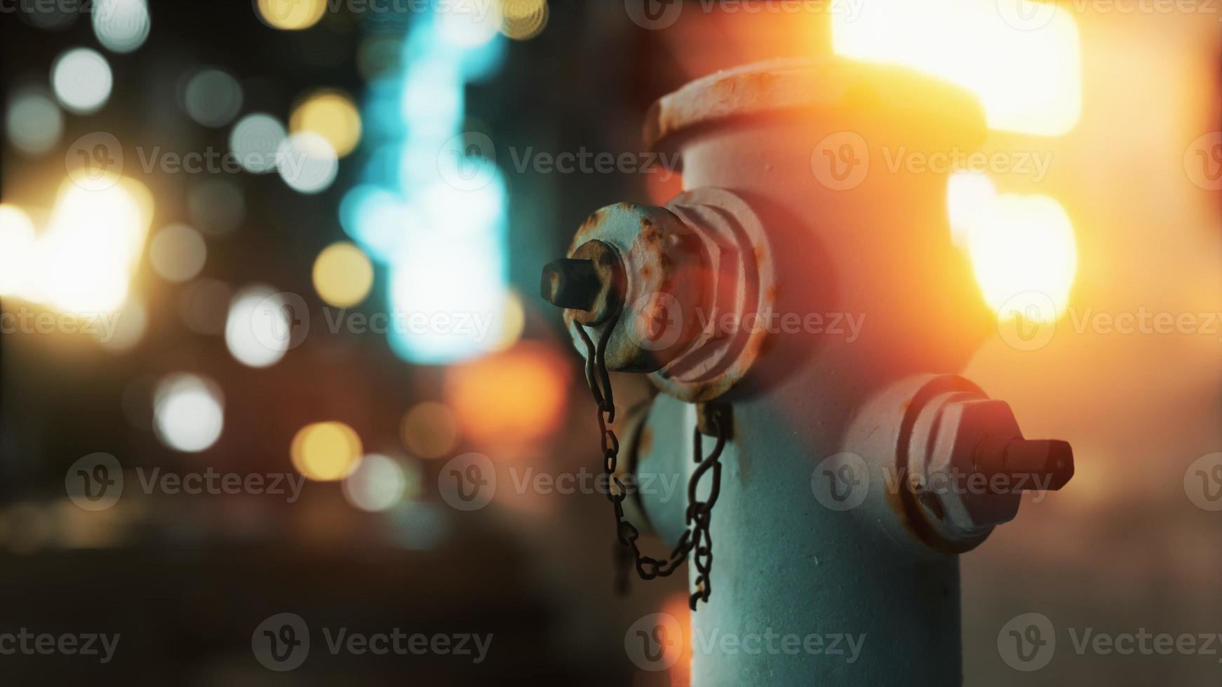 Fire hydrant in small town photo