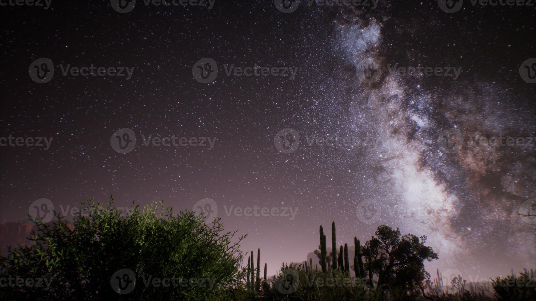 The Milky Way above the Utah desert, USA photo